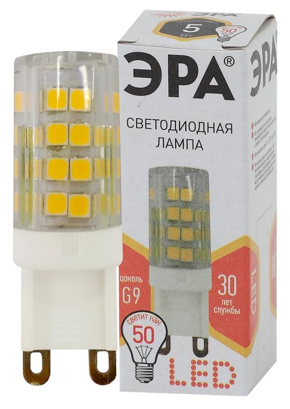 Лампа светодиодная LED 5Вт G9 220В 2700К smd JCD капсульная | Б0027863 | ЭРА — ЭРА (Энергия света)