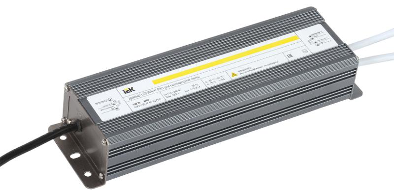 Драйвер для светодиодных лент LED ИПСН-PRO 150Вт 12В IP67 блок-шнуры | LSP1-150-12-67-33-PRO | IEK — IEK (ИЭК)