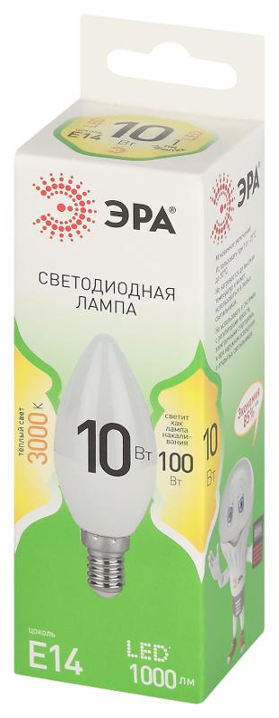 Лампа светодиодная  GREEN LINE LED B35-10W-830-E14 GL E14 10 Вт свеча теплый свет | Б0067108 | ЭРА — миниатюра 5