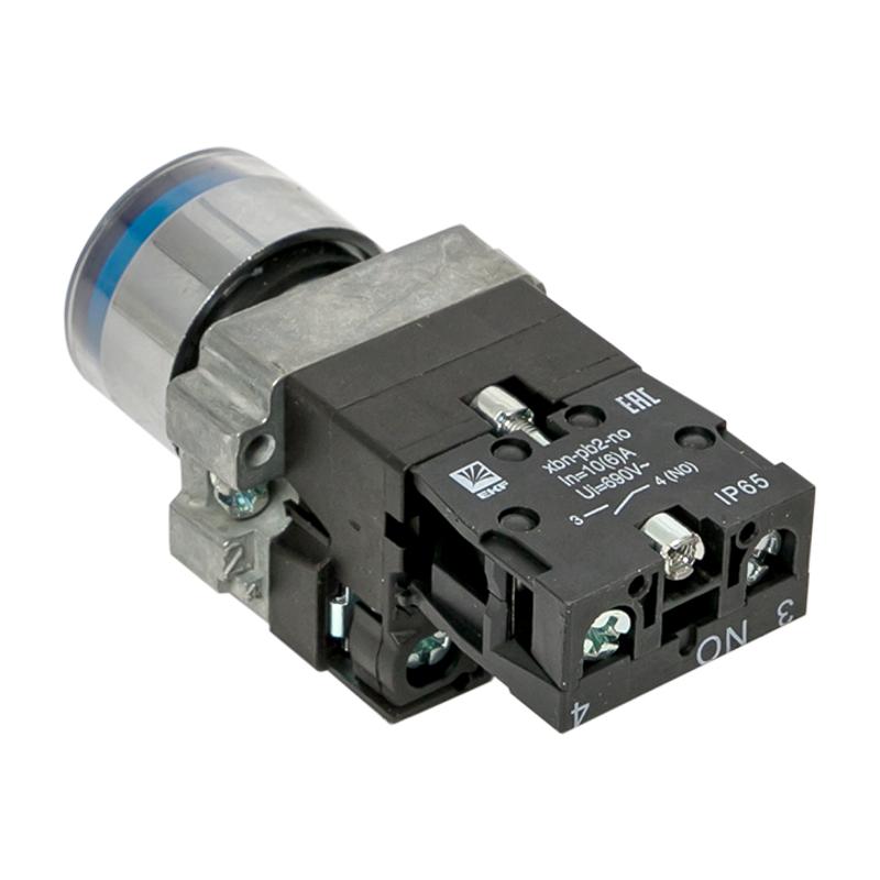 Кнопка BA61 с подстветкой 230В синяя NO IP65 PROxima | xb2-bw61-230-65 | EKF — миниатюра 5