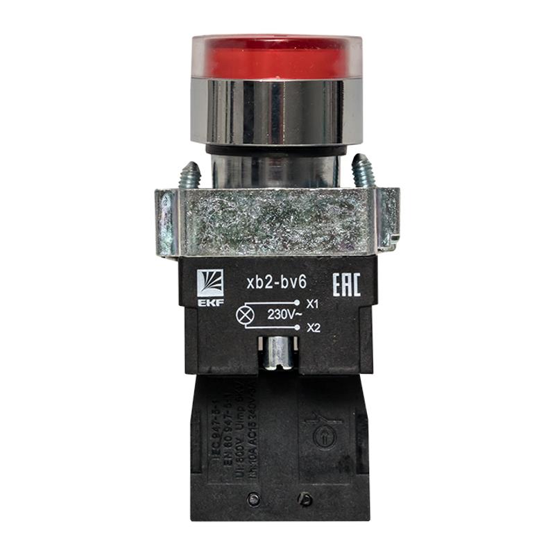 Кнопка BA42 с подстветкой 230В красная NC EKF PROxima | xb2-bw42-230 | EKF — миниатюра 4