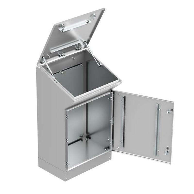 Пульт управления напольный "Inox" AISI304 TP6 IP55 (960х600х400)|mb-inox-96-60-40|EKF — миниатюра 7