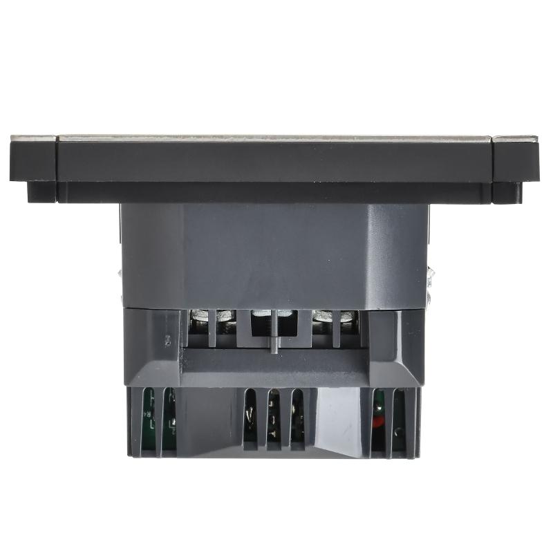 FORTE&PIANO Розетка с заземлением со шторками в/к 16А USB A+A 3,1А FP645M металл шампань — миниатюра 5