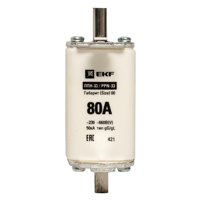 Плавкая вставка ППН-33 160/ 80А габарит 00 | fus-33/160/80 | EKF — миниатюра 4