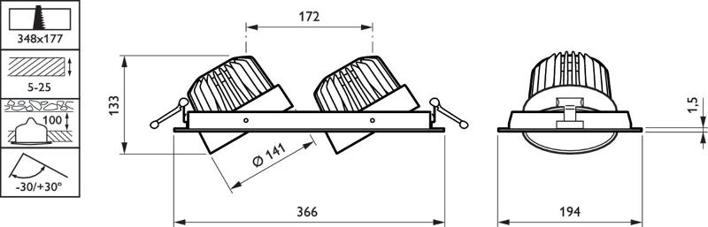 Светильник светодиодный GD302B LED17S/830 PSE-E MB-MB I WH | 910500458764 | Philips — миниатюра 9