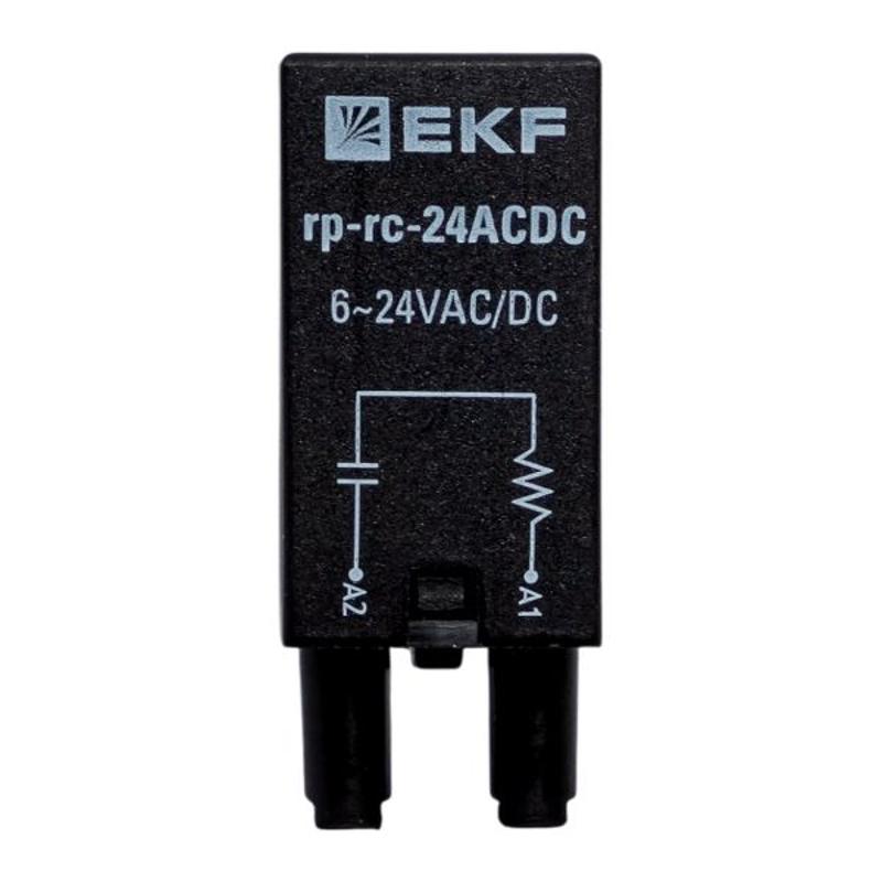 Модуль защитный RC 6-24В AC/DC для промежуточных реле RP AVERES | rp-rc-24ACDC | EKF — миниатюра 2