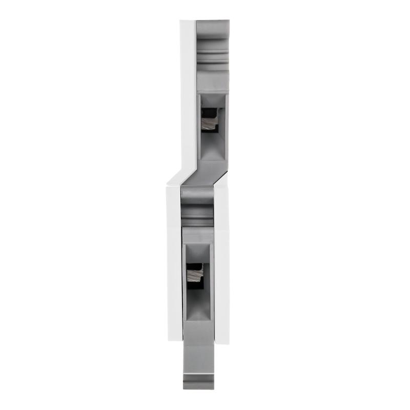Клемма двухуровневая, винтовой зажим, 4 точки подключения, 2.5 кв.мм, серая | KRUK-3 | DKC — миниатюра 2