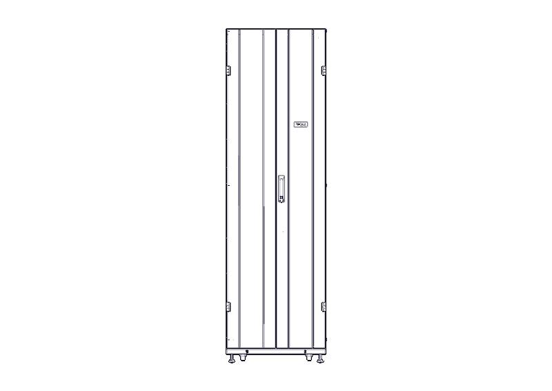 Шкаф Systeme Electric, серия Uniprom, 42U-600/1070, боковые панели 4шт, черный | UR3100 | SE — миниатюра 5