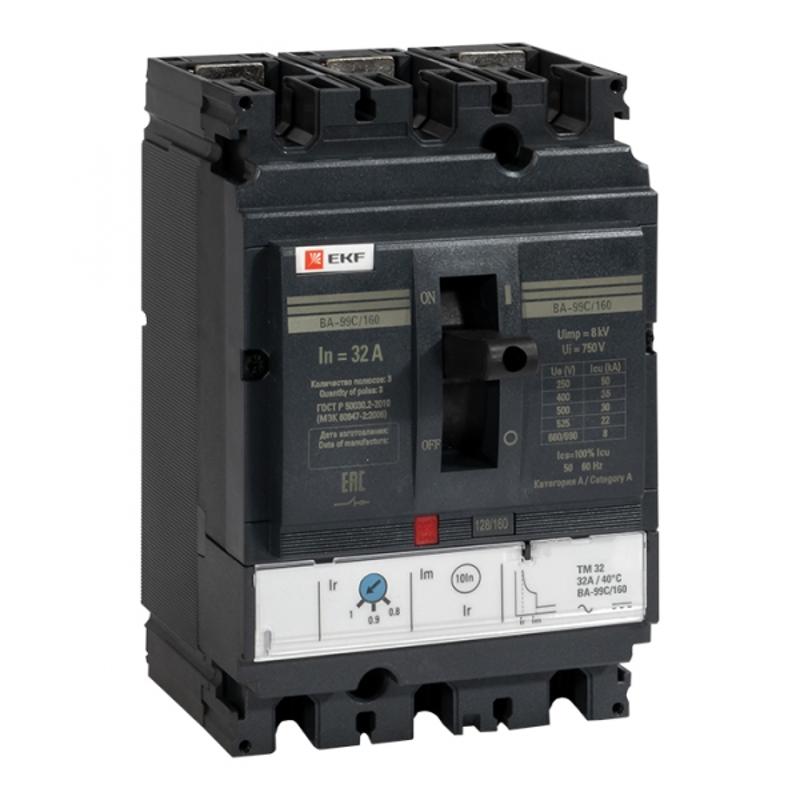 Выключатель автоматический ВА-99C (Compact NS) 160/32А 3P 36кА EKF PROxima | mccb99C-160-32 | EKF — EKF