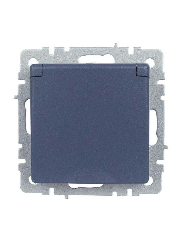 BRITE Розетка с заземлением со шторками с кр. 16А IP44 РСбш10-3-44-БрМ маренго | BR-R16-16-44-K35 | IEK — миниатюра 12