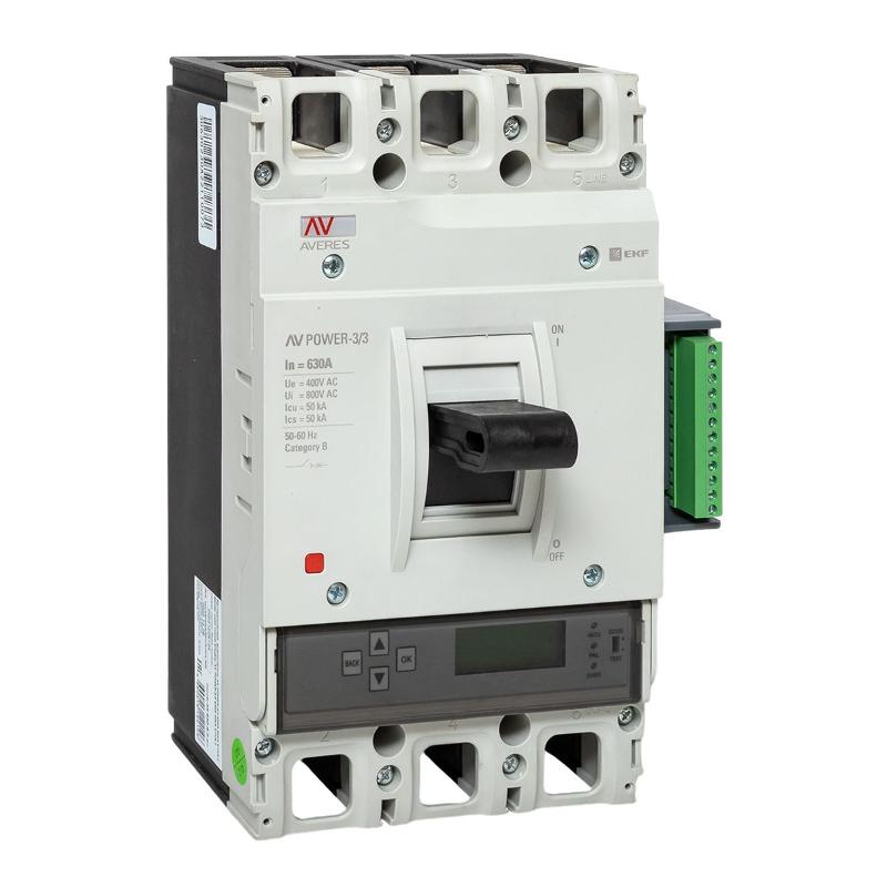 Выключатель автоматический AV POWER-3/3 630А 50kA ETU6.2 | mccb-33-630-6.2-av | EKF — EKF