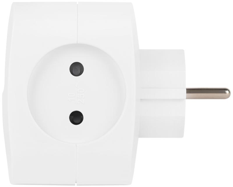 Разветвитель электрический ЭРА SP-4-3USBAC-W на 4 розетки + 3 USB A+C со шторками 10А белый | Б0069083 | ЭРА — миниатюра 4