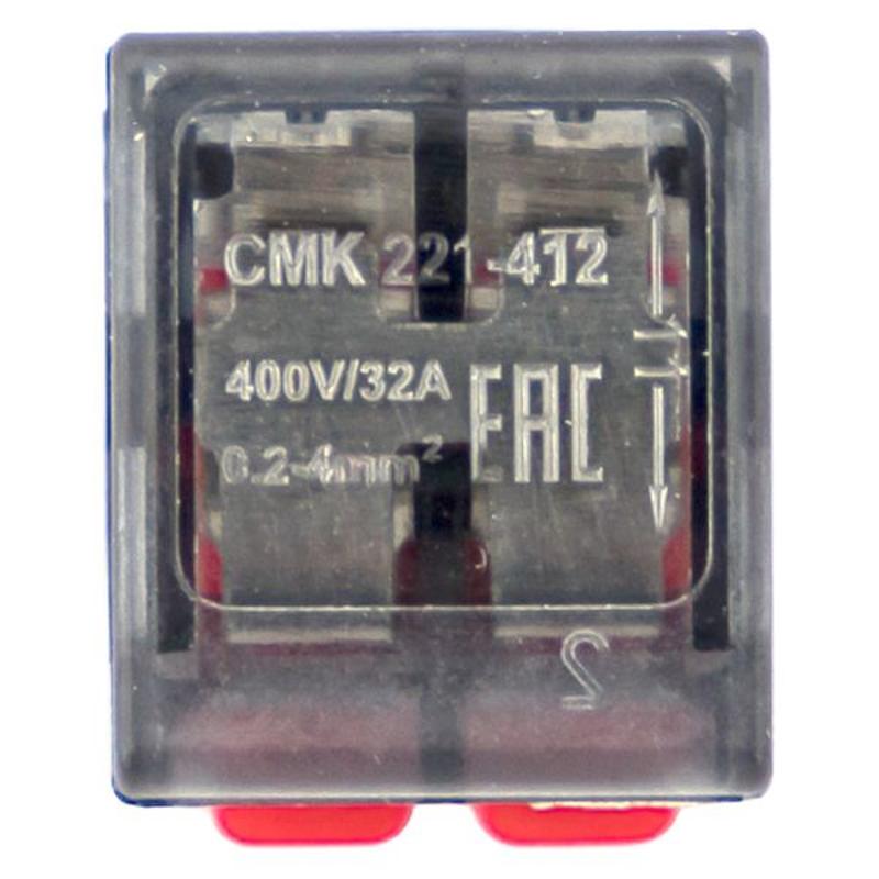 Клемма СМК 221-412 с рычагом 2 отверстия 0.2-4.0 мм2 блистер (20 шт.) | plc-smk-221-412b-20 | EKF — миниатюра 15