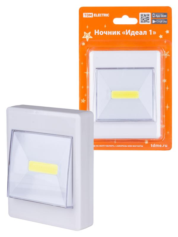 Ночник "Идеал 1", 2 Вт, 4хААА, магнит, | SQ0357-0125 | TDM — TDM ELECTRIC