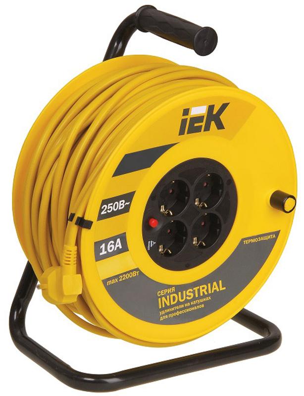 Катушка УК40 с т/з 4 места 2Р+PЕ/40м 3х1,5 мм2 "Industrial" | WKP15-16-04-40 | IEK — миниатюра 2