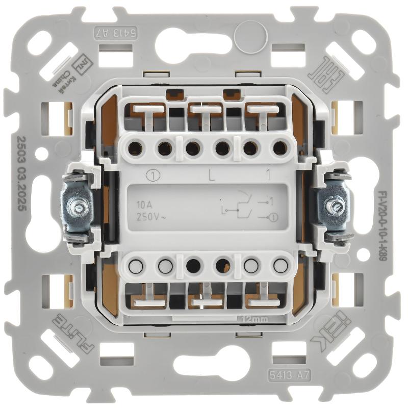 FLITE Выключатель 2-клавишный 10А ВС12-1-0-ФлШм шамуа | FI-V20-0-10-1-K89 | IEK — миниатюра 3