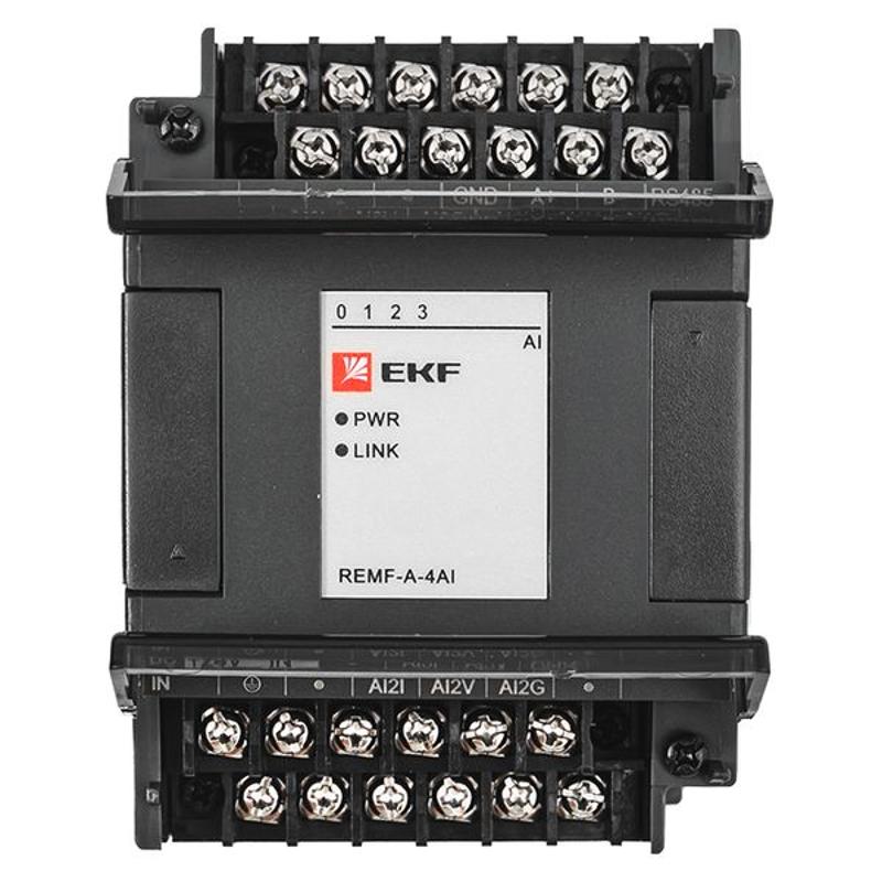Модуль аналогового ввода REMF 4 PRO-Logic (с поверкой) | REMF-A-4AI-V | EKF — миниатюра 4