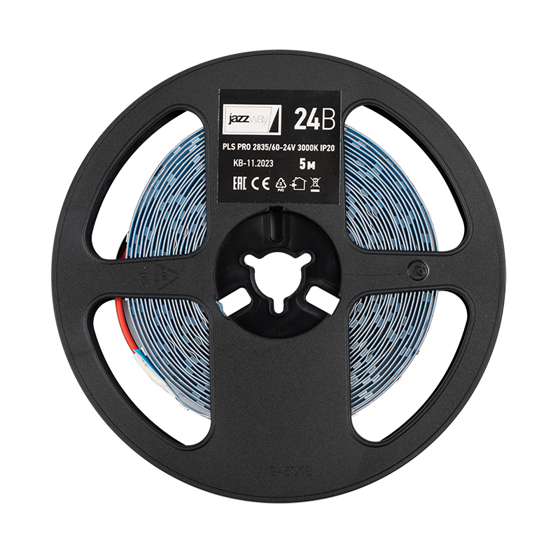 Лента светодиодная PLS PRO 2835/ 60-24V 3000K IP20 -5m | .5015616 | Jazzway — миниатюра 2