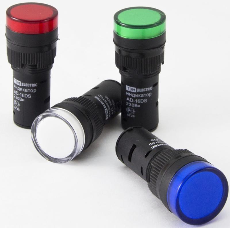 Лампа AD-16DS(LED)матрица d16мм зеленый 110В AC/DC  | SQ0702-0068 | TDM — миниатюра 2