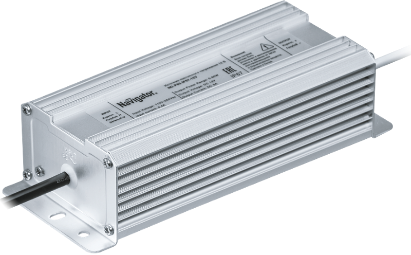 Драйвер для светодиодной ленты LED ND-P60-IP67-12V 60Вт 12В IP67 | 71472 | Navigator — фото 1 | Sento