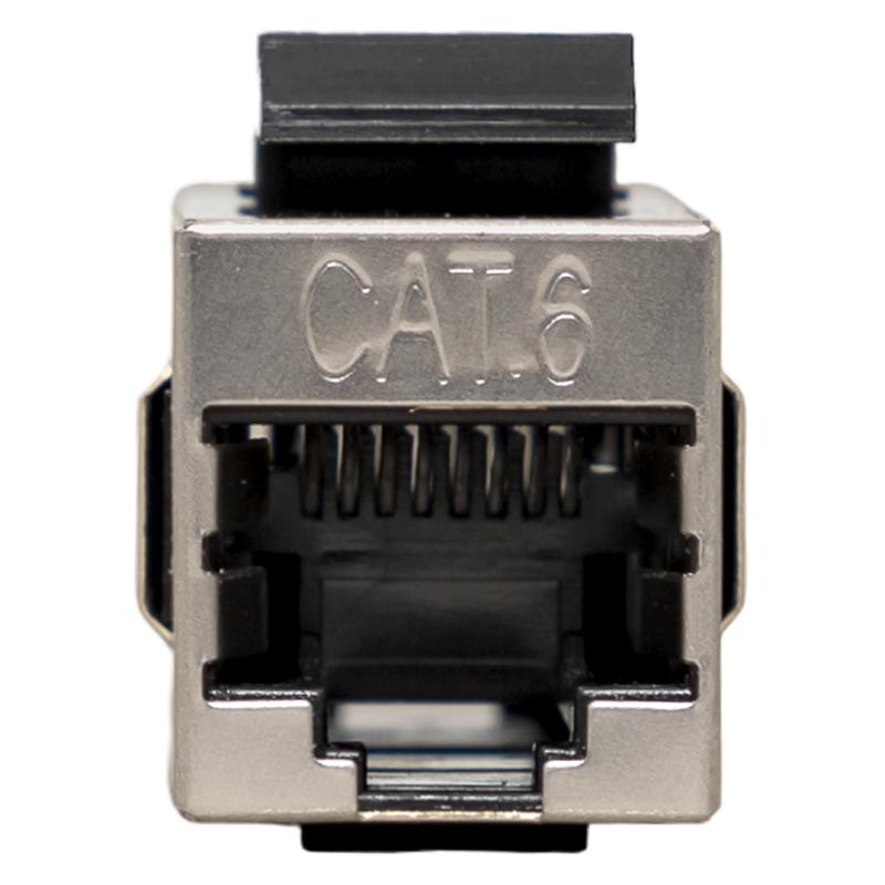Адаптер проходной TERACOM PRO Cat.6 экранированный RJ45-RJ45 тип Keystone | TRP-INLC-KSTN-6FTP | EKF — миниатюра 2