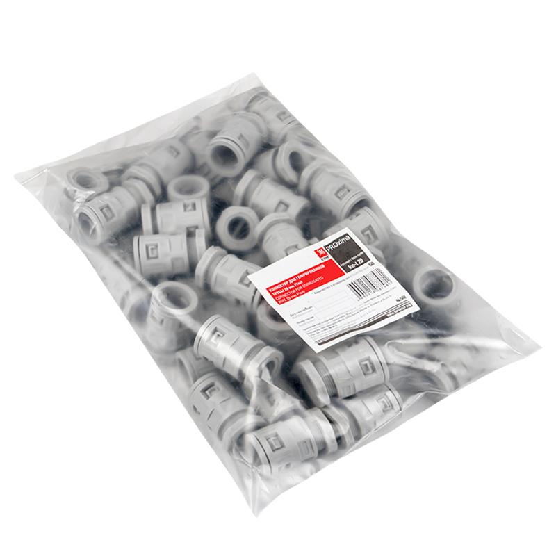 Коннектор для гофрированной трубы (20мм.) (50шт.) Plast EKFPROxima | kn-t-20 | EKF — миниатюра 4