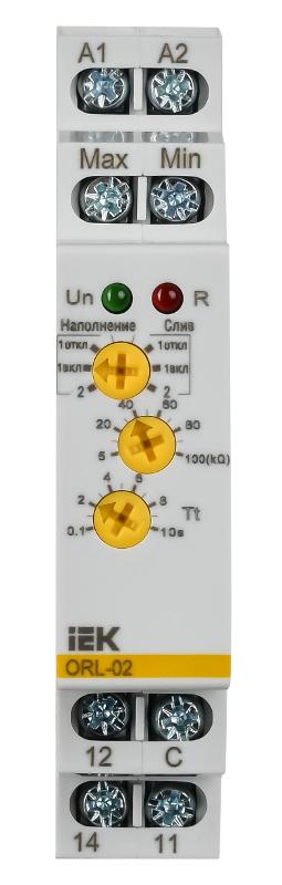 Реле наполн/дренаж ORL 24-240 В AC/DC | ORL-02-ACDC24-240V | IEK — миниатюра 2