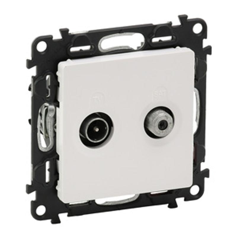 Valena LIFE DIY Белый Розетка TV-SAT "звезда" 5-862МГц/950-2400 МГц. — миниатюра 2