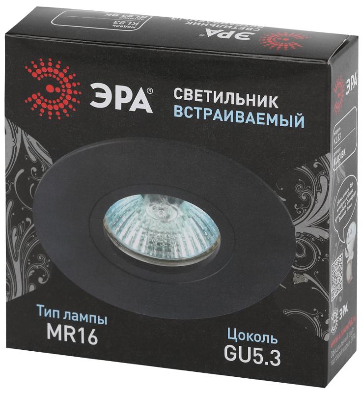 Светильник встраиваемый точечный алюминиевый KL83 BK MR16/GU5.3 черный | Б0054345 | ЭРА — миниатюра 2