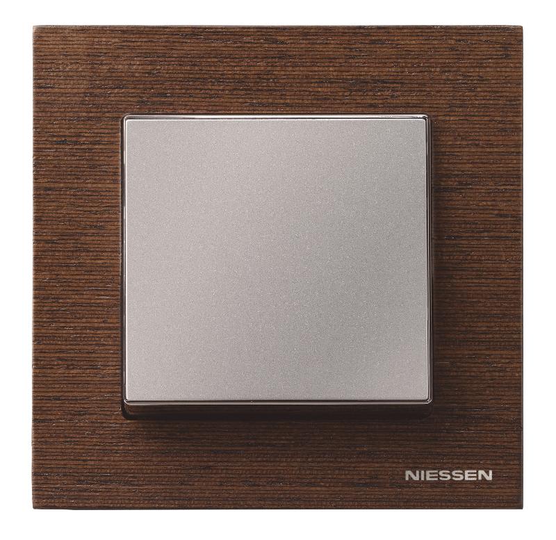 Рамка 1-постовая, серия SKY, цвет дерево венге|2CLA857100A2101| ABB — миниатюра 2