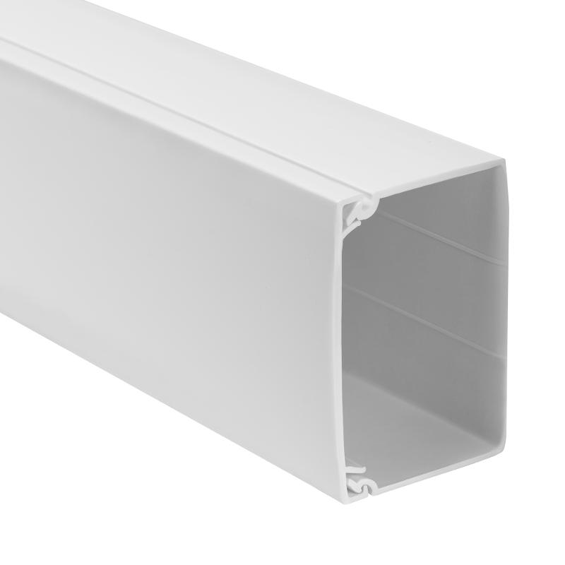 Мини-канал Metra - 60x40 - 2 метра - с крышкой - белый — миниатюра 4