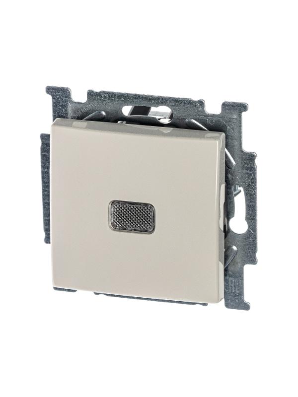 ABB Basic 55 Сл. кость Выключатель 1-клавишный с подсветкой | 1012-0-2156  | 2CKA001012A2156 | ABB — ABB