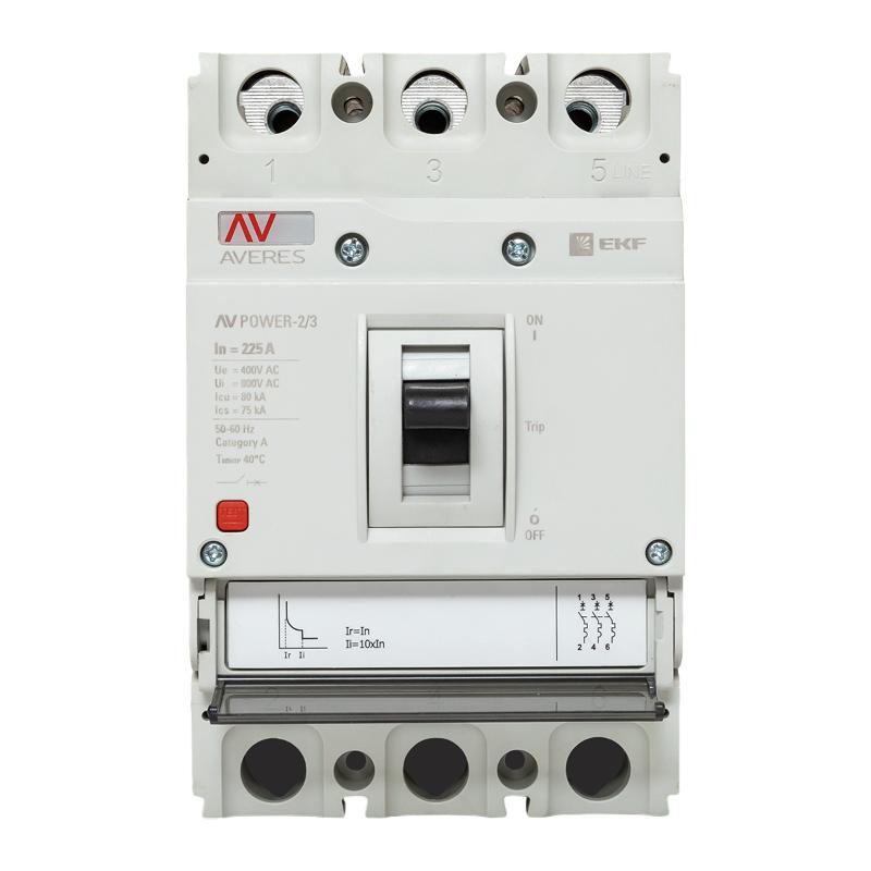 Выключатель автоматический AV POWER-2/3 225А 80kA TR AVERES | mccb-23-225H-TR-av | EKF — миниатюра 6