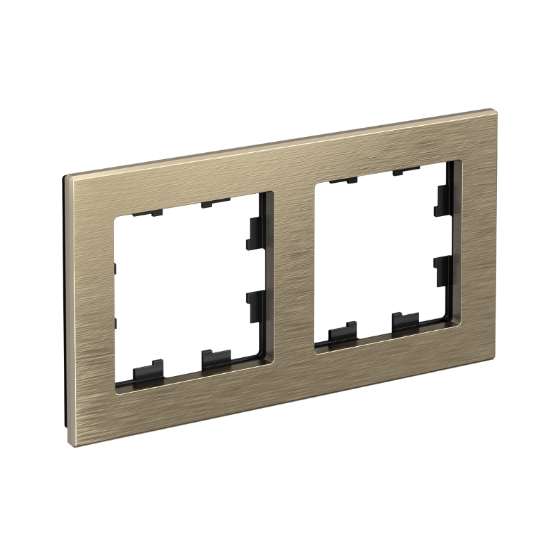 AtlasDesign Nature Металл Латунь Рамка 2-ая |ATN312202| SE — Systeme Electric