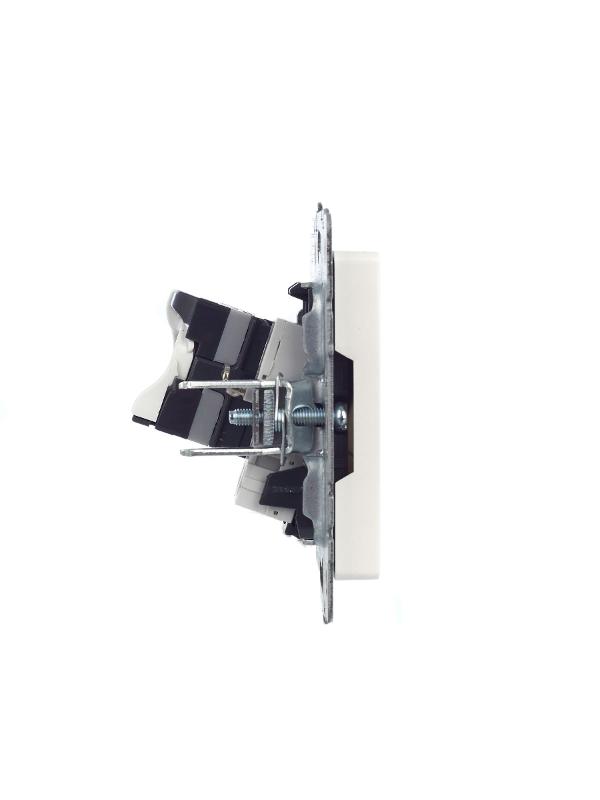 BRITE Розетка двойная RJ11+RJ45 кат.5E РК/Т12-БрЖ жемчужный  | BR-KT20-O-1-K36 | IEK — миниатюра 3