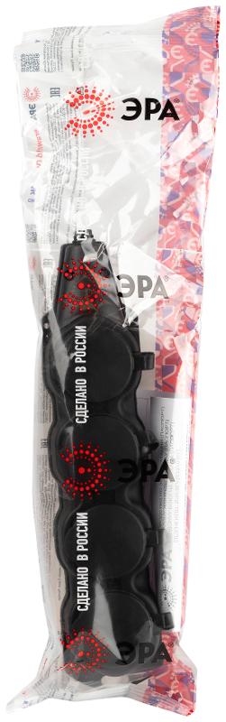 Колодка  KX-4e-B-IP44 каучуковая с заземлением 4 розетки 16A IP44 черная | Б0068394 | ЭРА — миниатюра 3