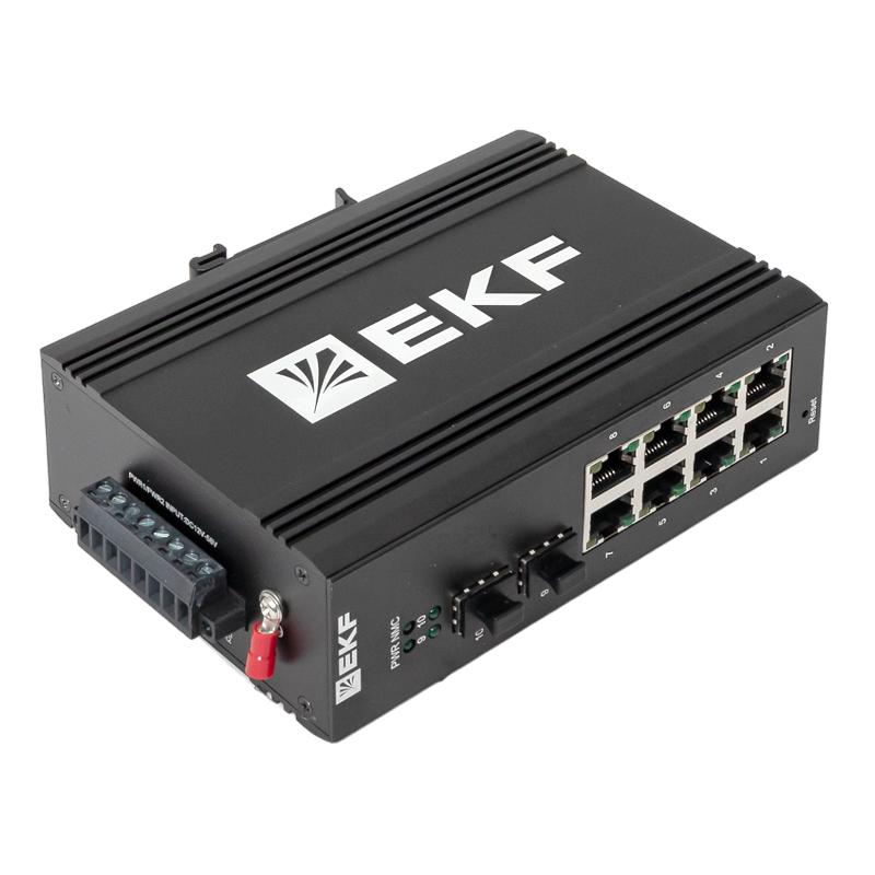 Промышленный управляемый коммутатор уровня L2 TSX-ML2-2GX/SFP-8GT, 2 порта 1000Base-X SFP, 8 портов 10/100/1000Base-T(X) RJ45, монтаж на динрейку TSX  — миниатюра 8