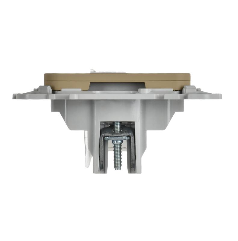 FLITE Розетка компьютерная RJ45 кат.6 UTP РК6-1-0-ФлХ хаки | FI-K12-2-K59 | IEK — миниатюра 5