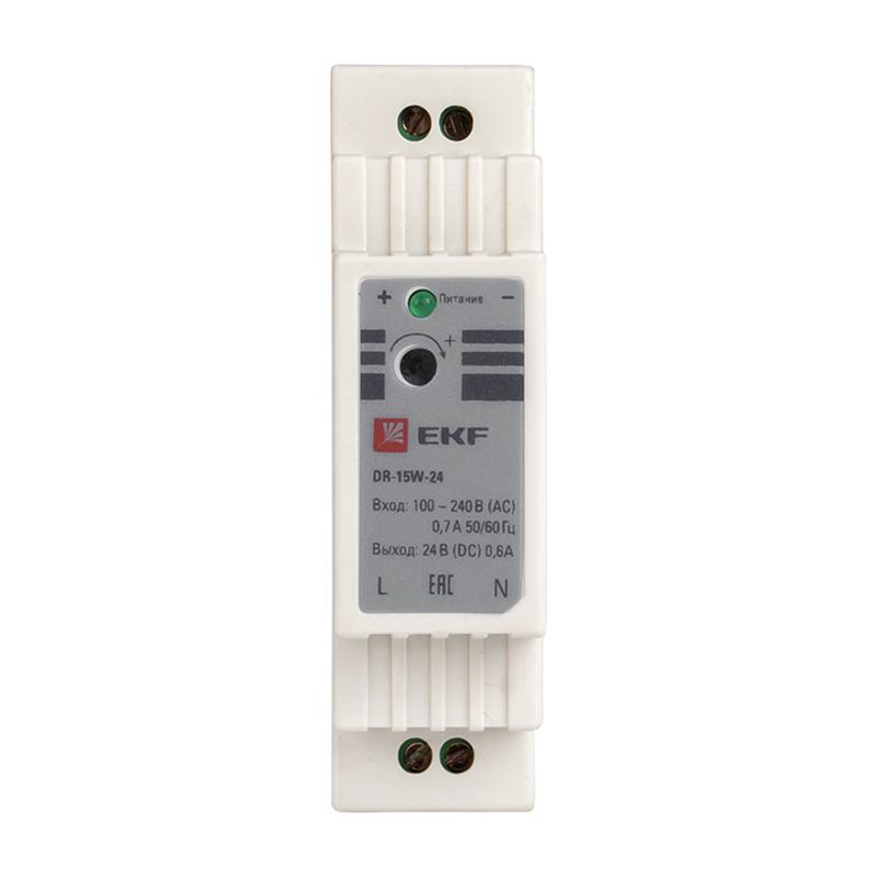 Блок питания 24В DR-15W-24 PROxima | dr-15w-24 | EKF — миниатюра 2