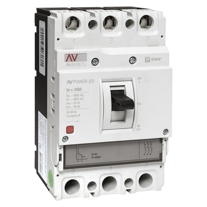 Выключатель автоматический AV POWER-2/3 200А 35kA TR | mccb-23-200-TR-av | EKF — EKF