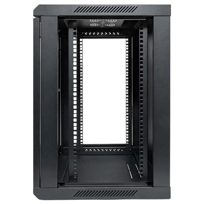 Шкаф настенный 19" TERACOM PRO 12U 600х450 мм дверь стеклянная с замком-ручкой чёрный | TRP-WLL-1264-40B | EKF — миниатюра 26