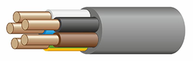 NUM (NYM)-J 5х6 -0,66 (НКЗ) — Кабель CU