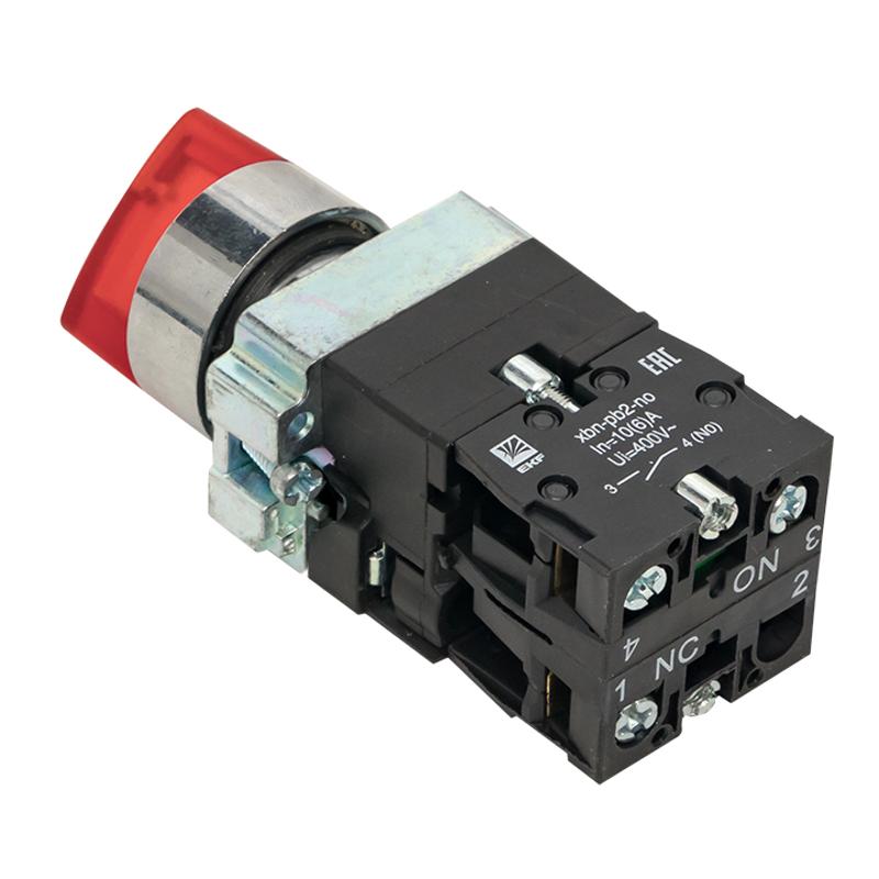 Переключатель BD33 3P c красной подстветкой 230В NO PROxima | xb2-bk33-r-230 | EKF — миниатюра 5