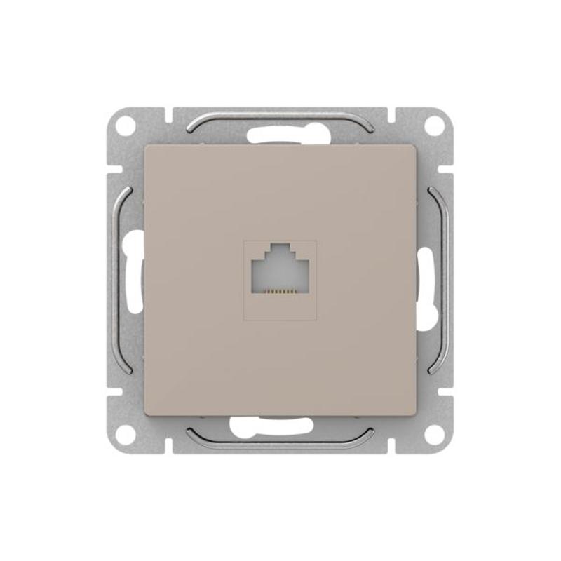 Механизм розетки RJ45 (cat6), кремовый Эпика  |UP1-SOI-RJ45-6| EKF — EKF