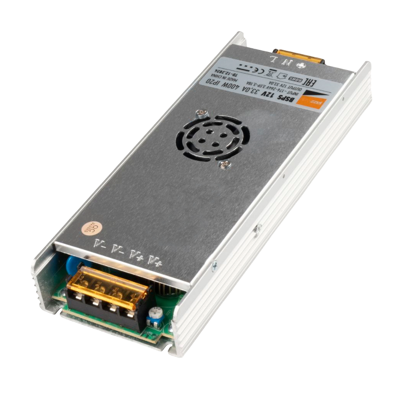 Драйвер для светодиодной ленты BSPS 12V33,00A=400W IP20 3 г.гар. | .1001399A | Jazzway — миниатюра 1