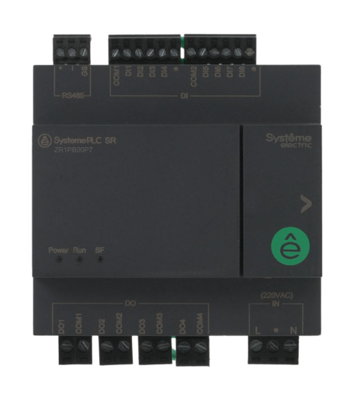 Интеллектуальное реле SR1; 220 VAC; 12 IO: 8 DI, 4 DO (реле); 1xRS485 | ZR1PB00P7 | SE — Systeme Electric