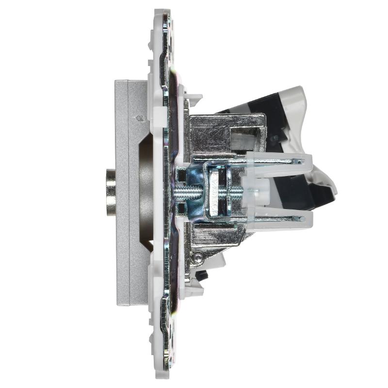 SKANDY Розетка двойная TV+RJ45 кат.5E SK-A14S серебряный  | SK-AK20-1-K23 | IEK — миниатюра 4