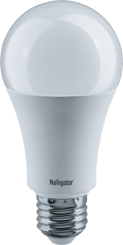 Лампа светодиодная LED 15Вт Е27 230В 6500К NLL-A70-15-230-6.5K-E27 грушевидная матовая | 61239 | Navigator — Navigator