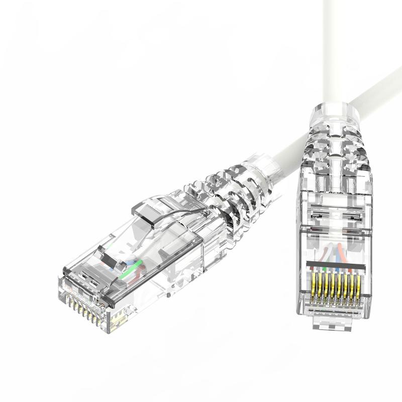 Патч-корд неэкранированный SLIM CAT6 U/UTP 4х2, 28 AWG, LSZH, белый, 3м | RN6UU4530WH-28 | DKC — фото 1 | Sento
