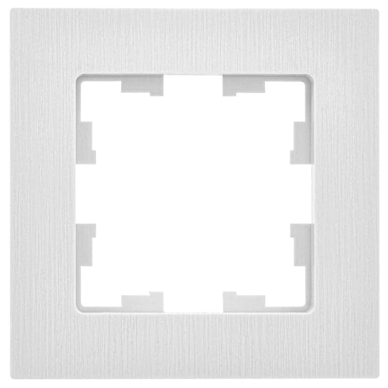 BRITE Рамка 1-ая РУ-1-Бр белый рифленый | BR-M12-51-K01 | IEK — миниатюра 2